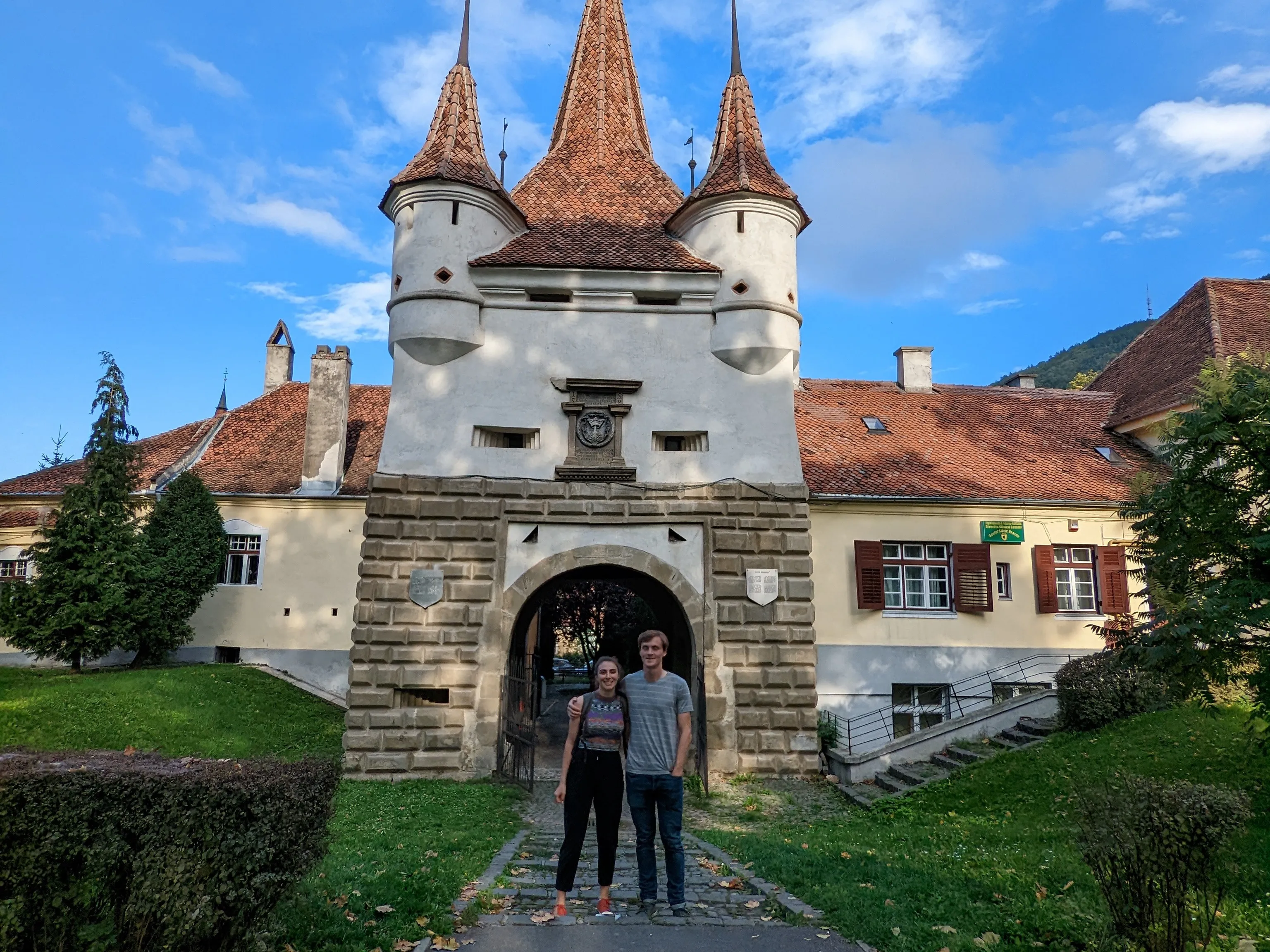 Us by a castle