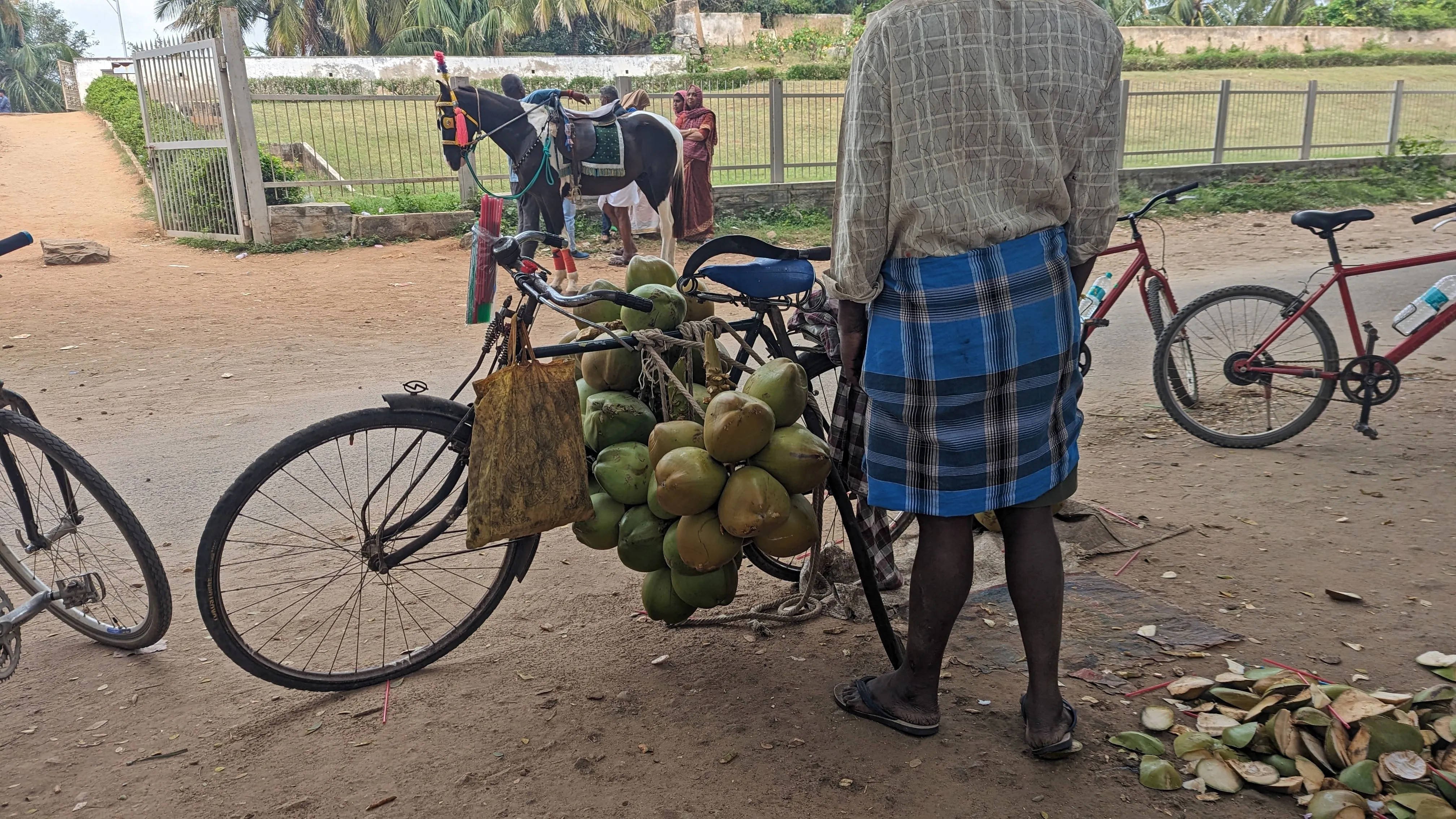 a coconut stand