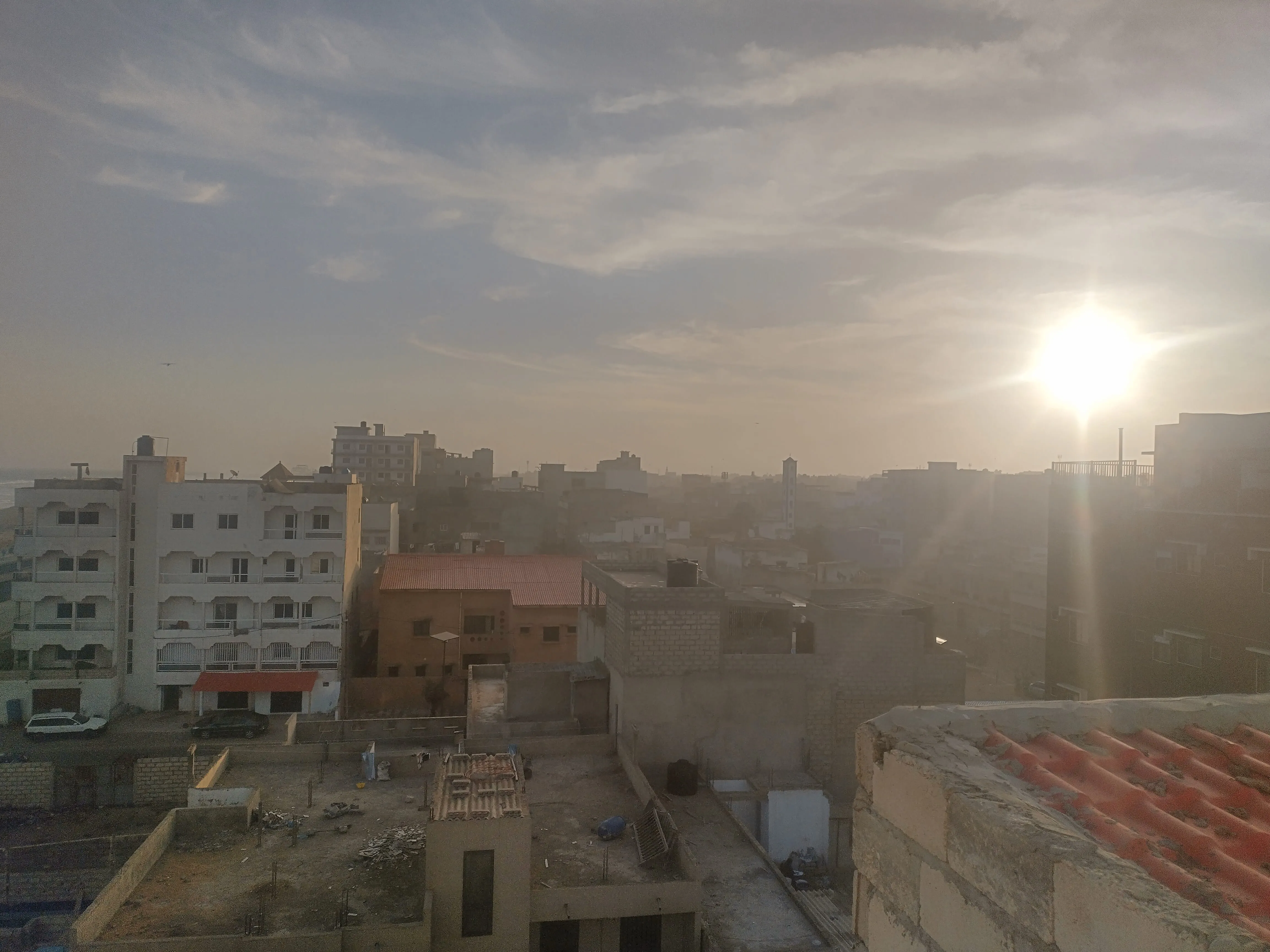 A balcony view of Dakar
