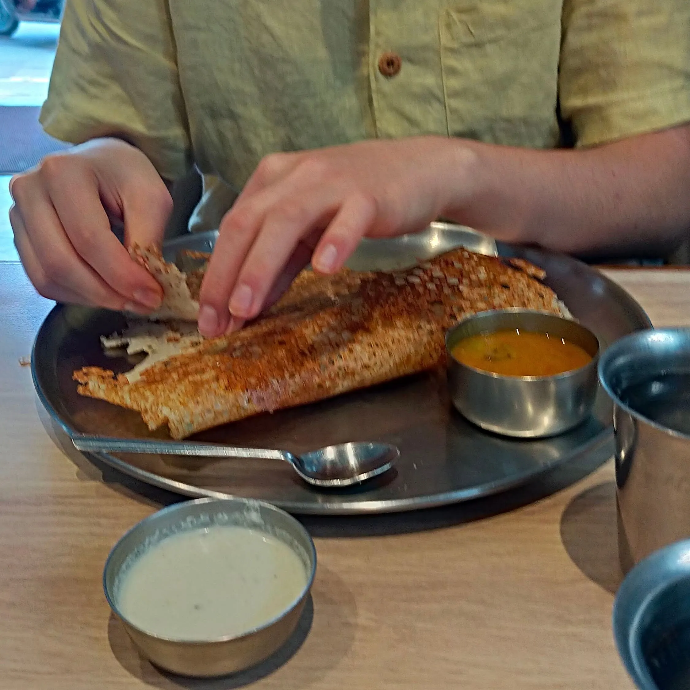 an Indian Dosa