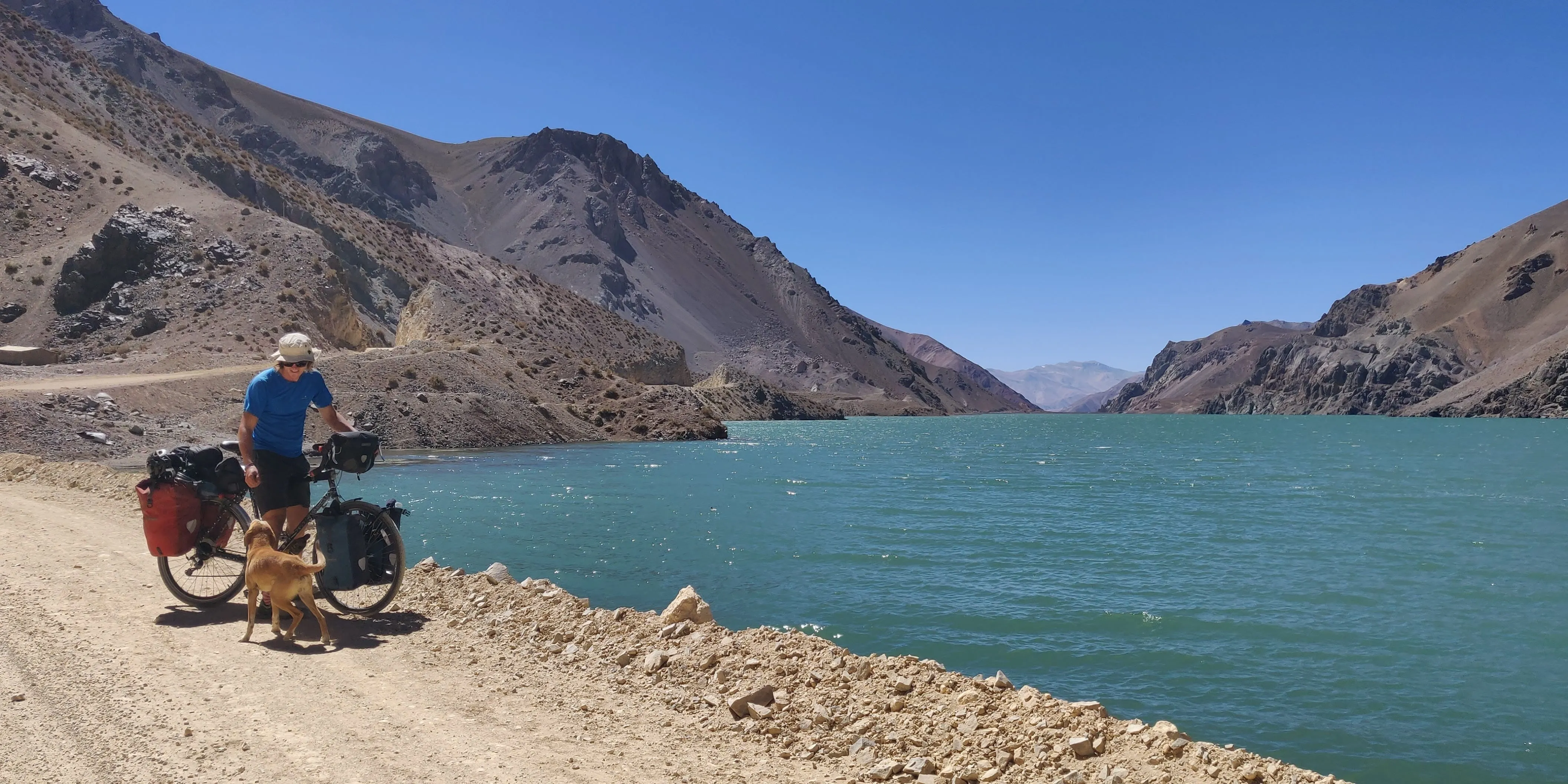 Remote mountain pass in the north of Chile