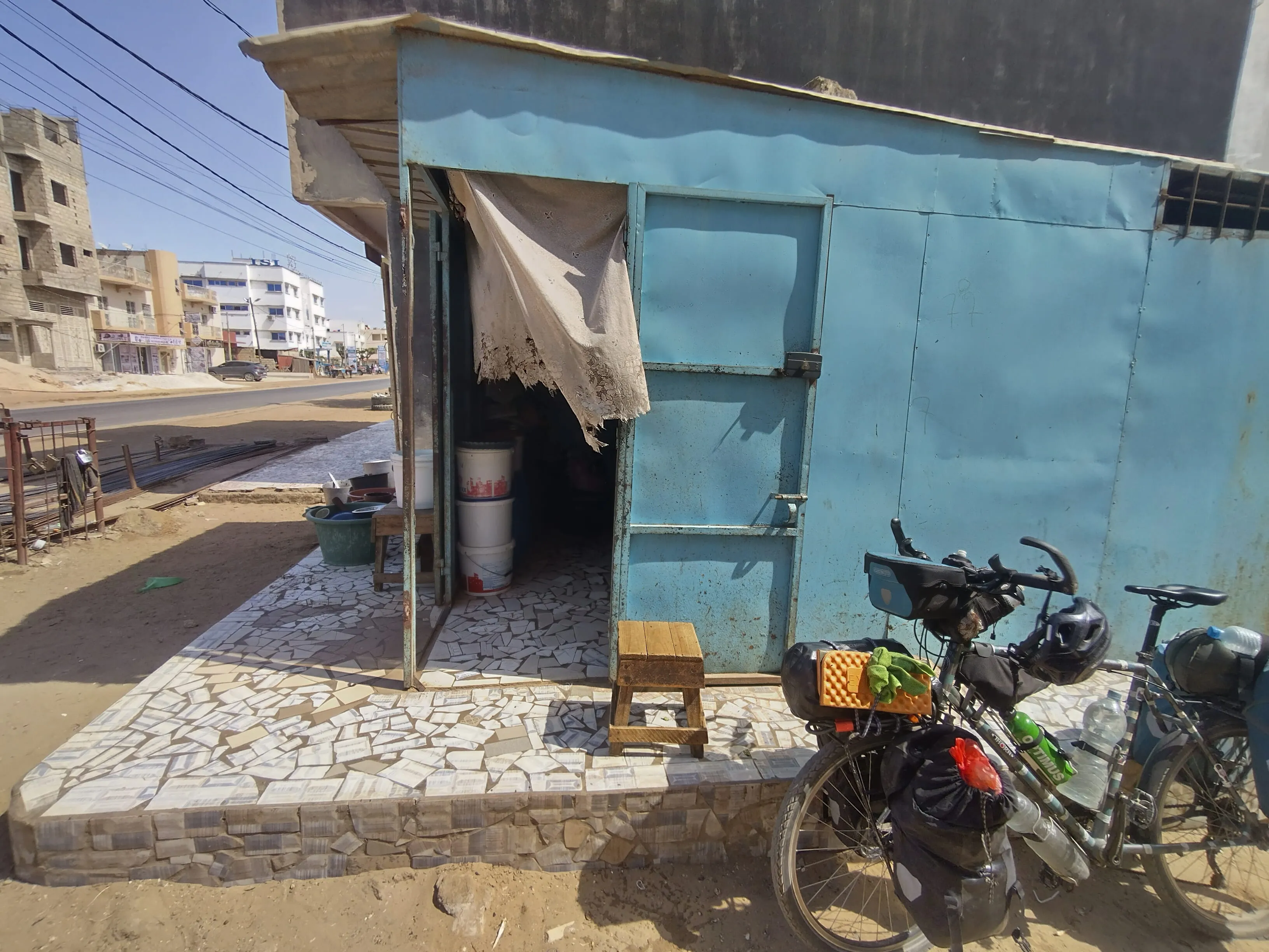 A typical senegalese local restaurant that serves thieboudienne