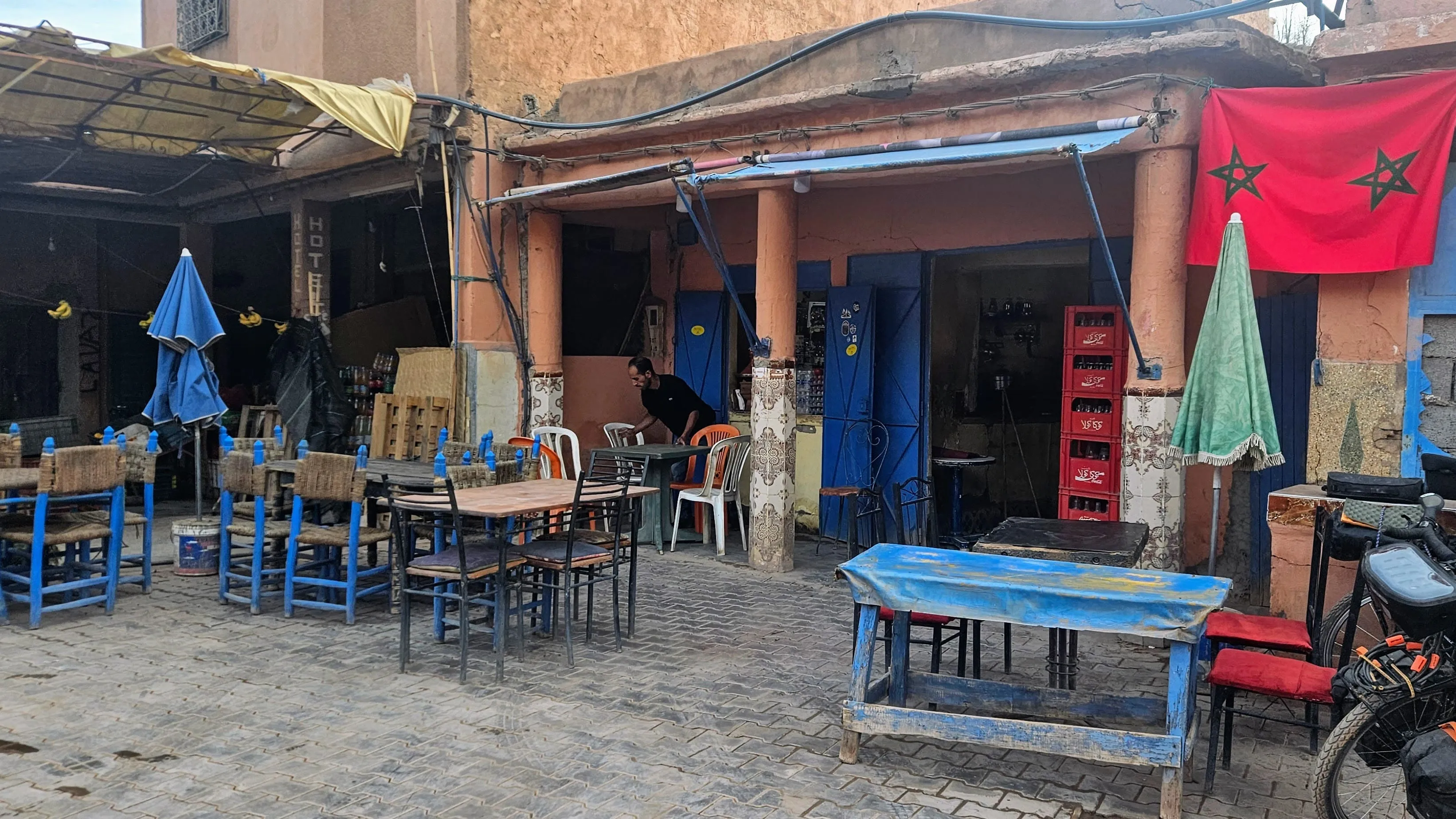outdoor restuarant in Morocco