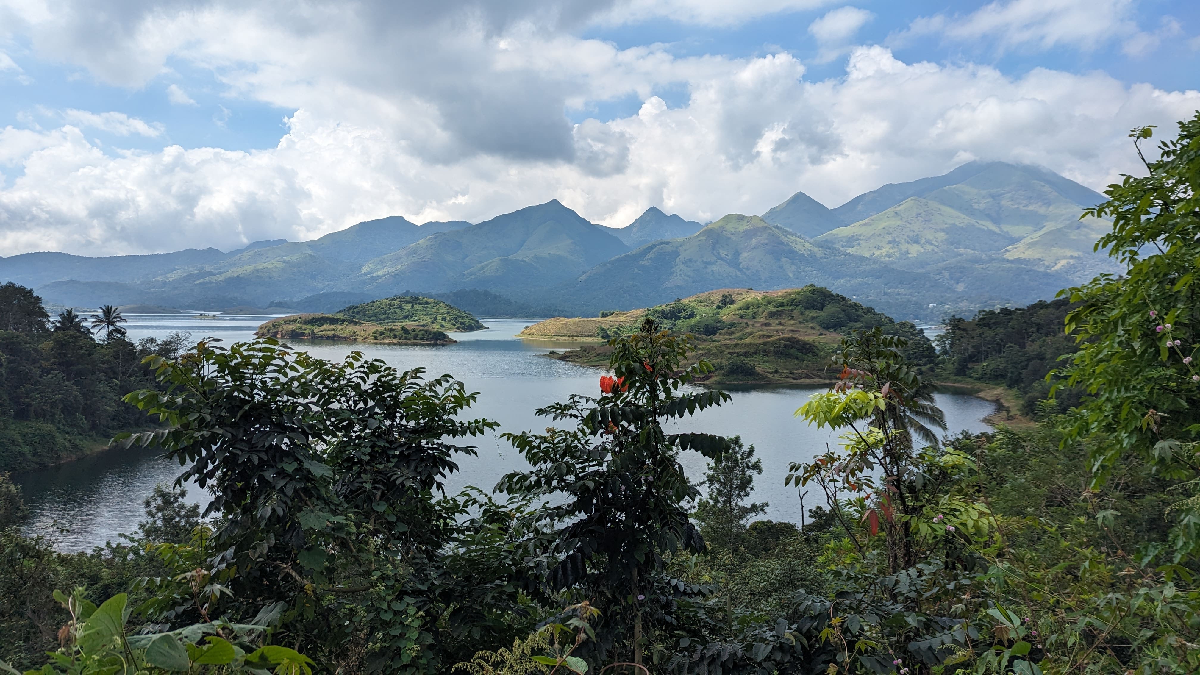 a mountain and lake view in india