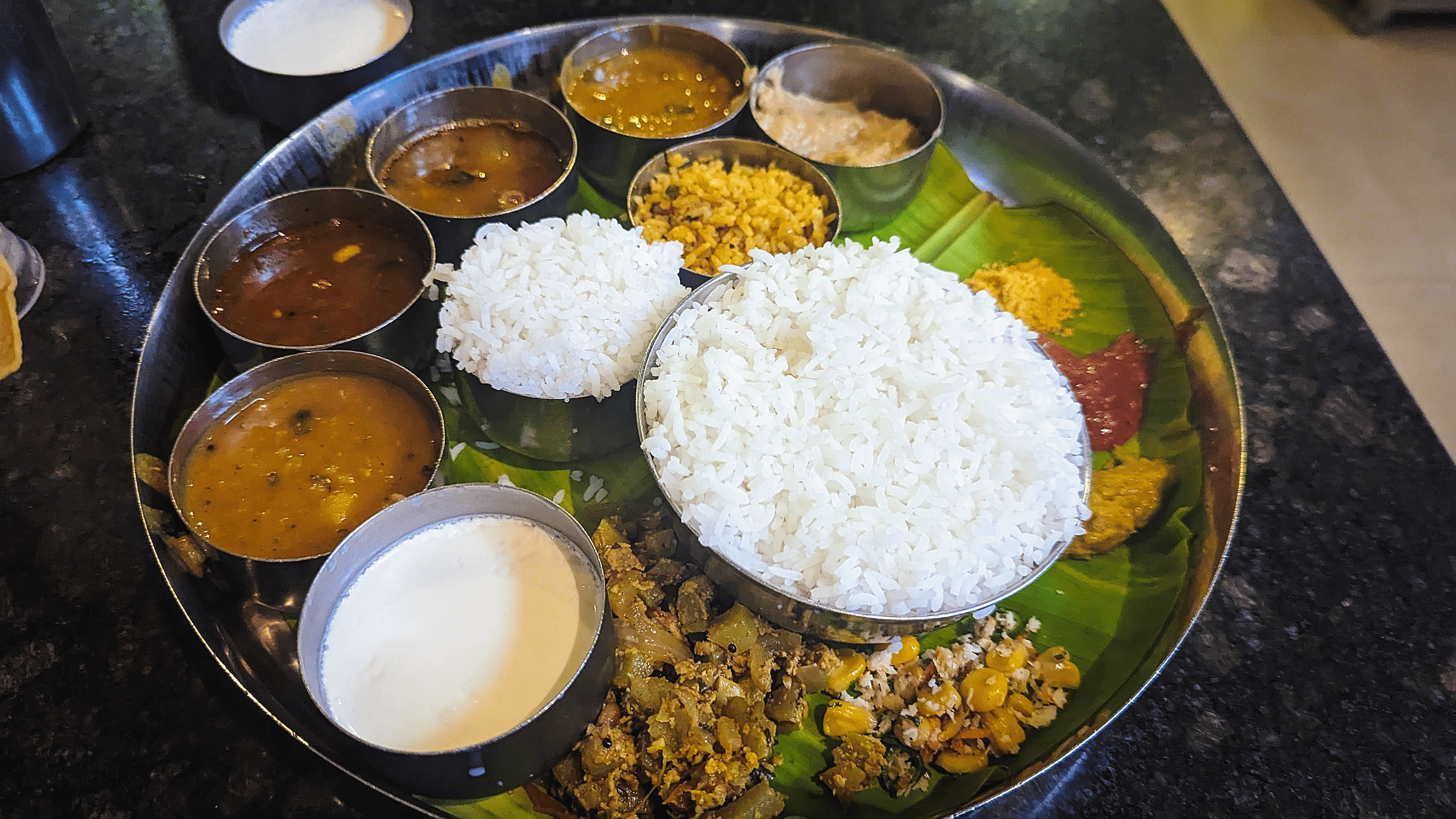 an indian thali
