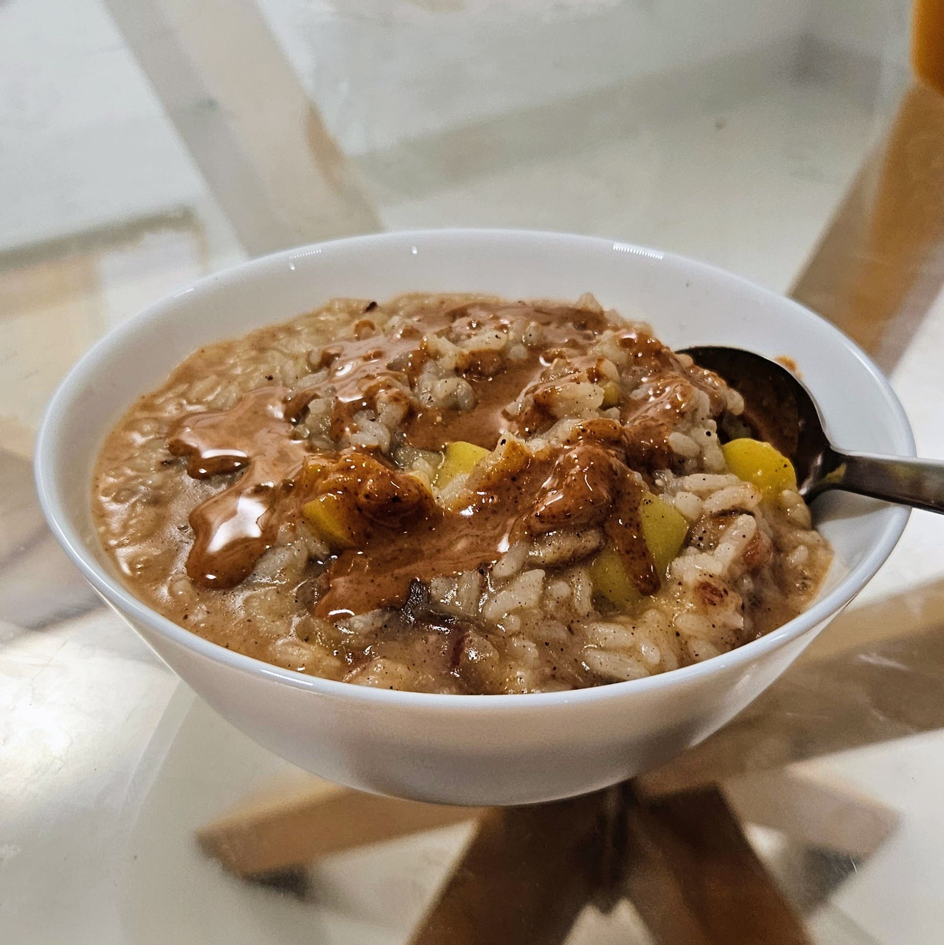 Will's Apple and date rice porridge