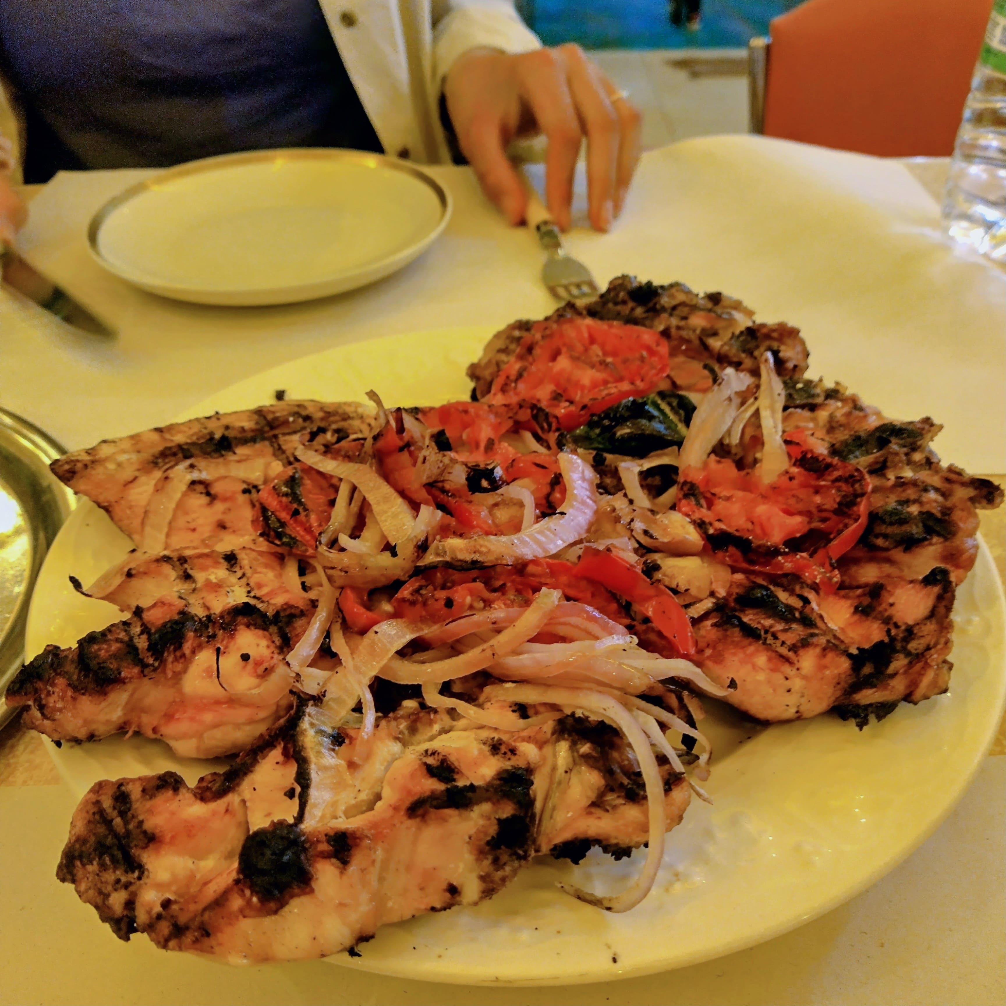 Moroccan lunch of chicken