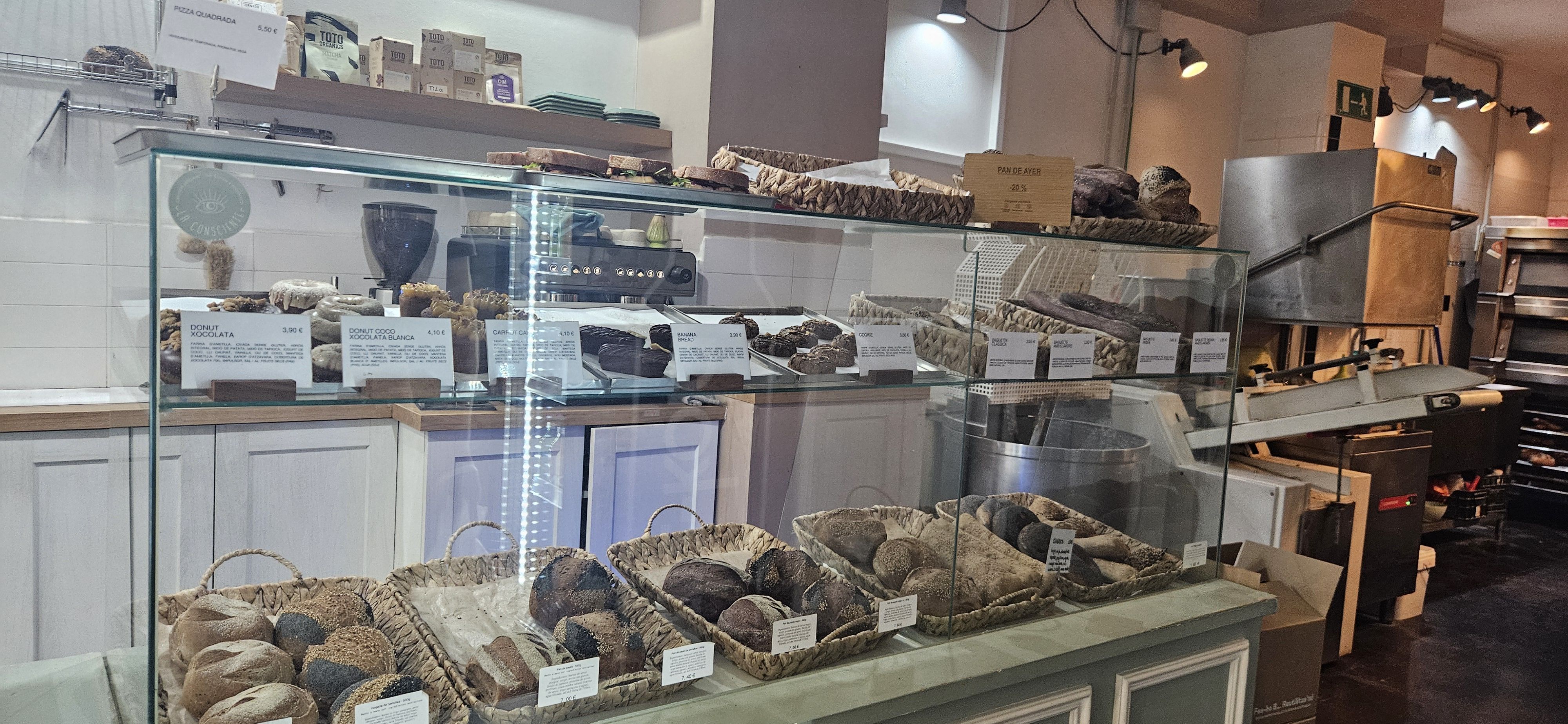 In a gluten fre bakery